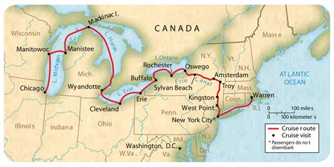 Map of the Erie Canal